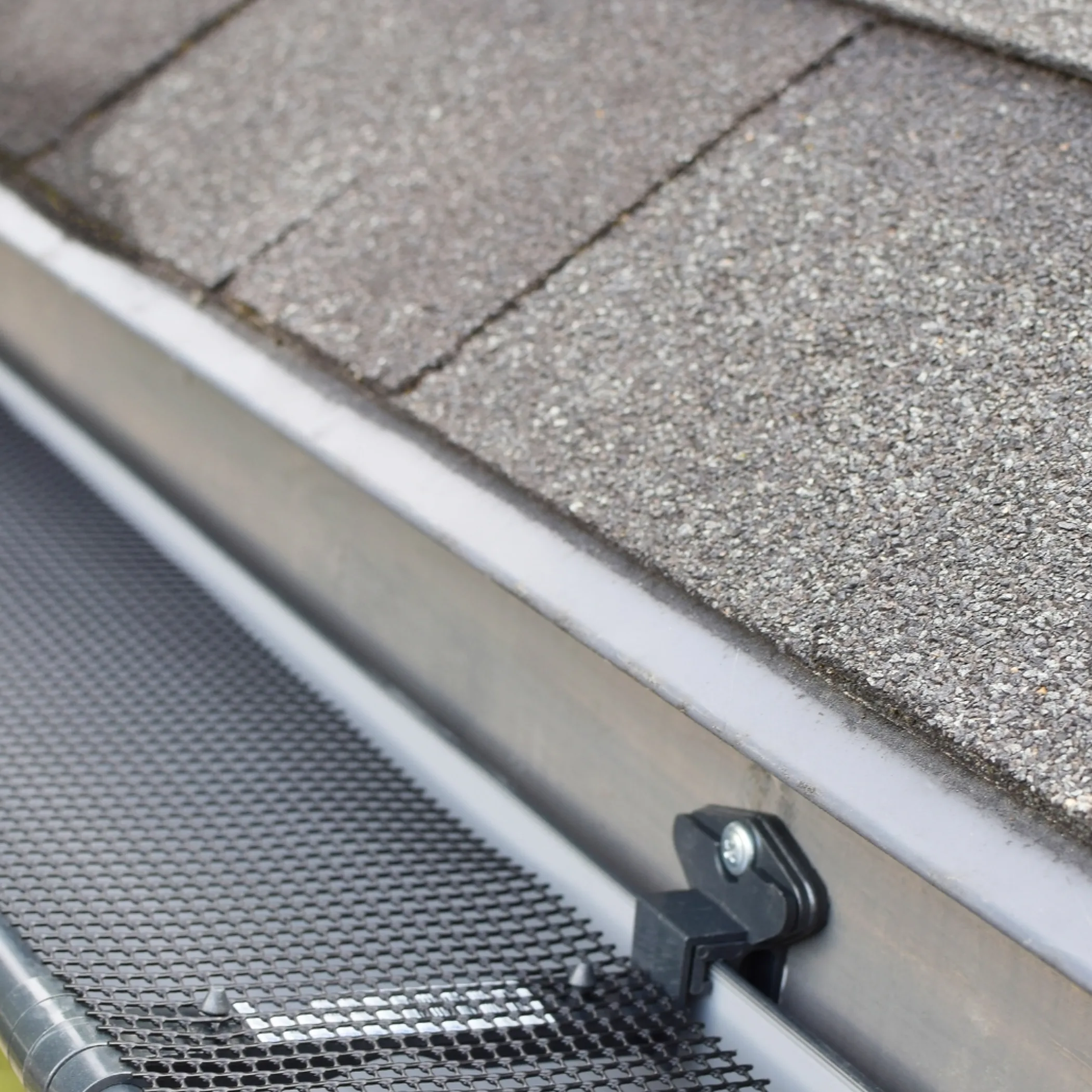 roof gutter protection system close-up