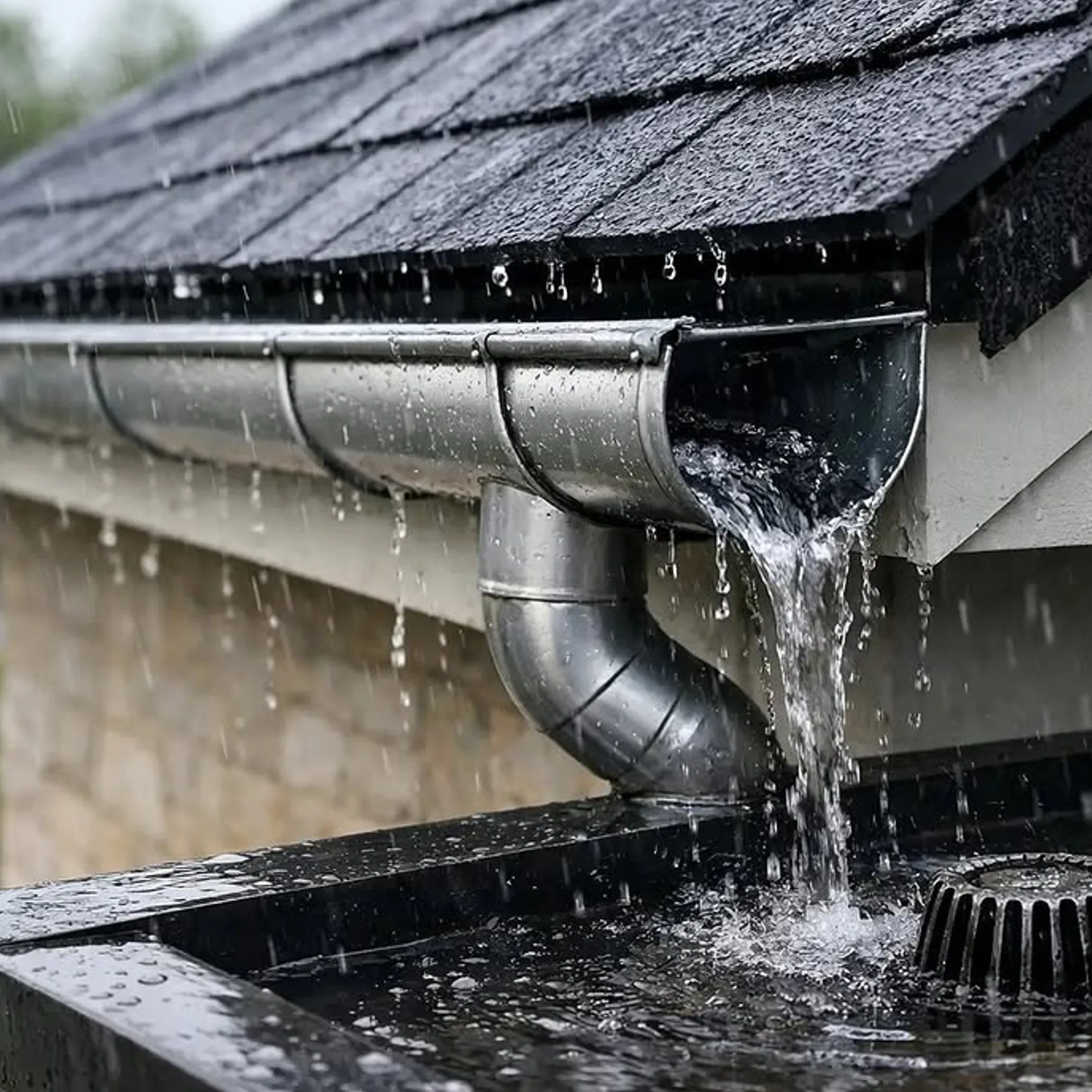 roof drainage and gutter system